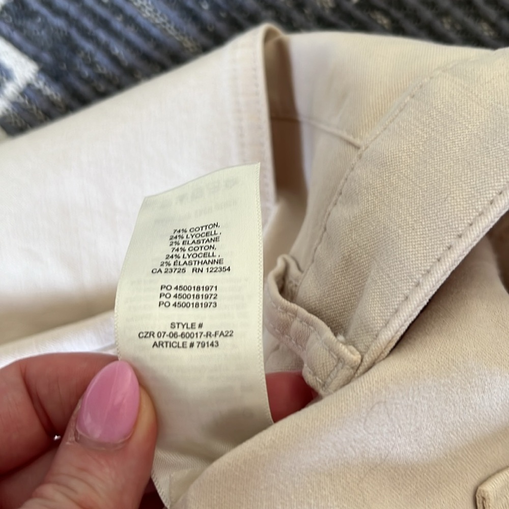 Aritzia Wilfred Brennan High Rise Cotton Utility Cargo Pants Cropped Straight - Picture 7 of 8